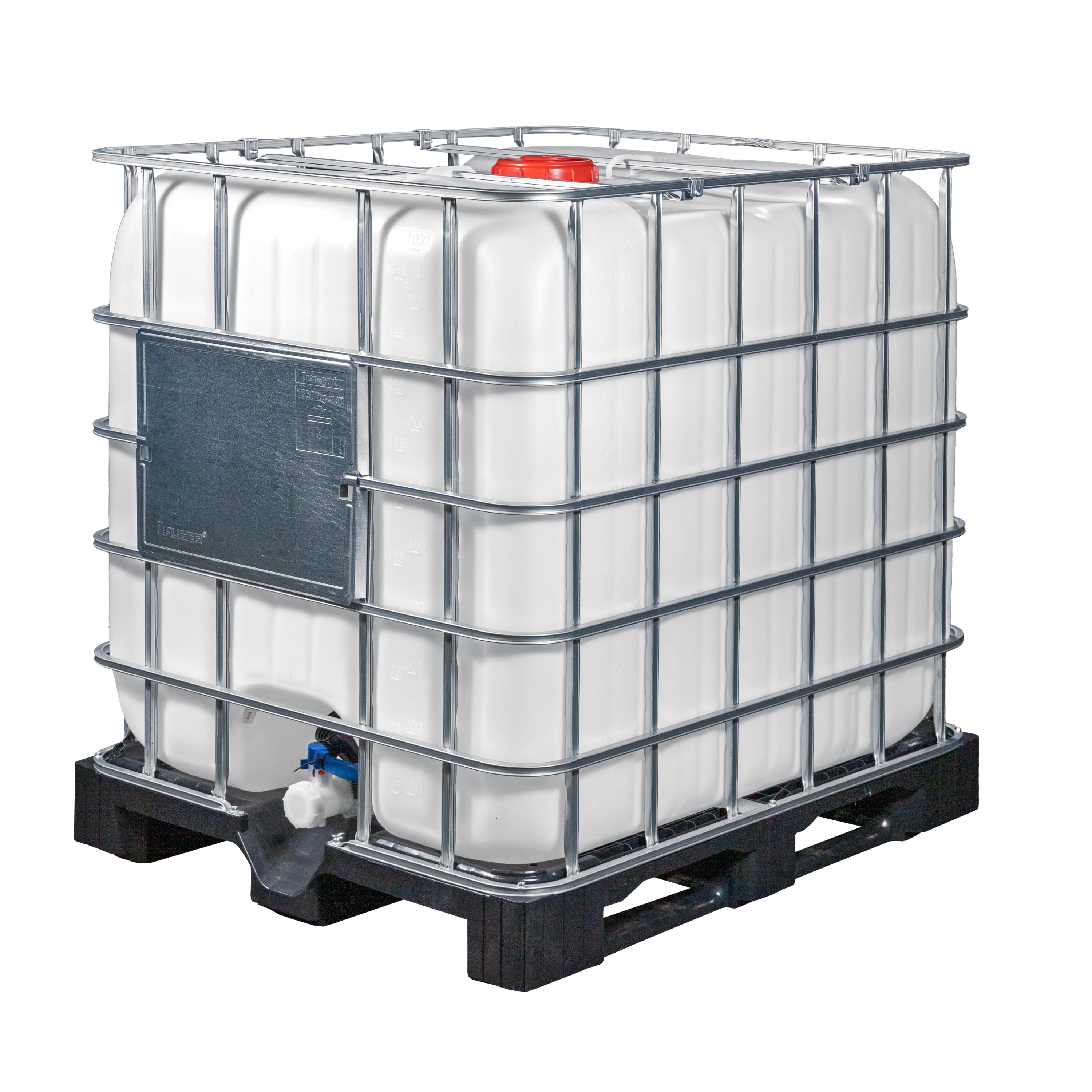 IBC-Container 1000l neu mit CDS1-System auf Kunststoffpalette für AdBlue