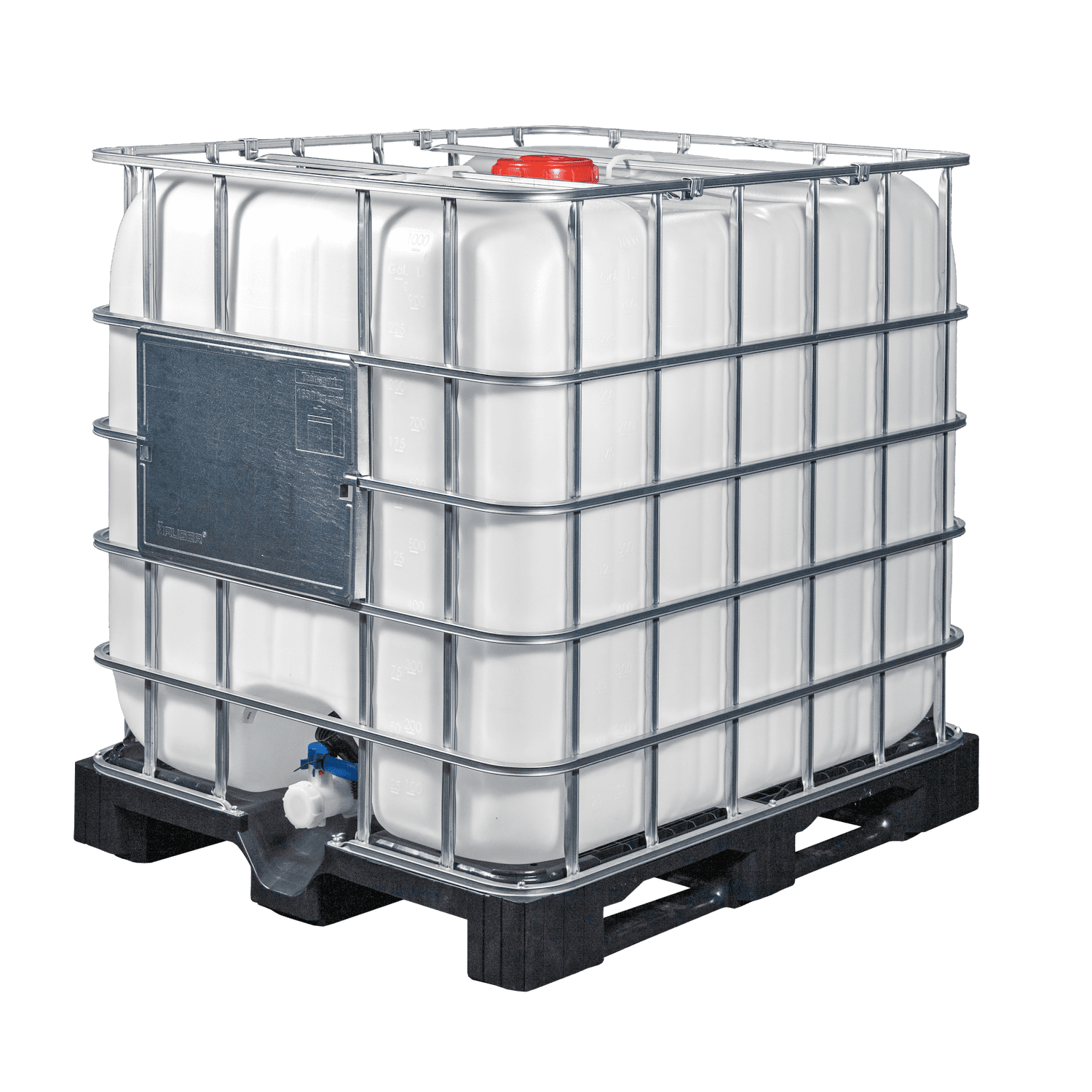 IBC-Container 1000l neu mit CDS1-System auf Kunststoffpalette für AdBlue