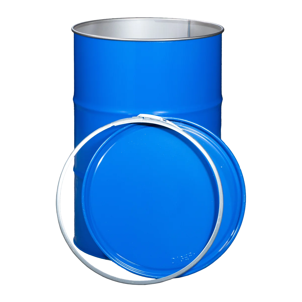 Stahldeckelfass 213l roh mit UN-XY Zulassung für Flüssigkeiten und Feststoffe